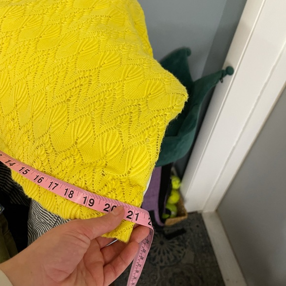 Vintage Go-Go Dress Yellow Knitted Size Medium/6 Winkleman’s Detroit - Picture 11 of 13